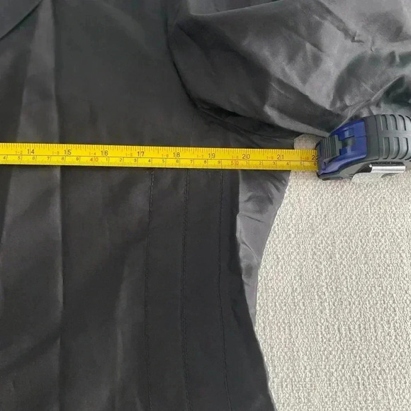 Giorgio Armani Silk Blend Lightweight Snap Closure Blazer Black Size 50 US 40 - Picture 9 of 16